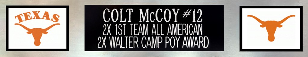 Colt McCoy Autographed & Framed Orange Texas Jersey Beckett Certified