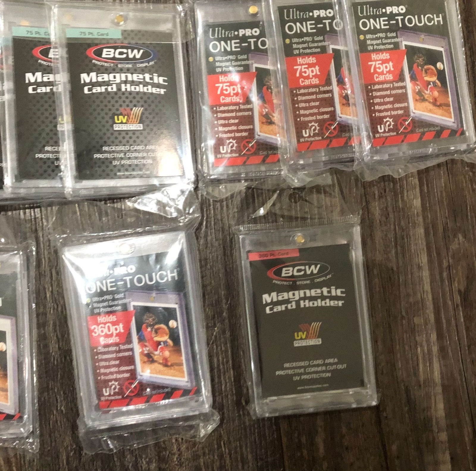 BCW Ultra Pro Magnetic One Touch Card Holder LOT of 25 – Variety of Sizes 35pt-3