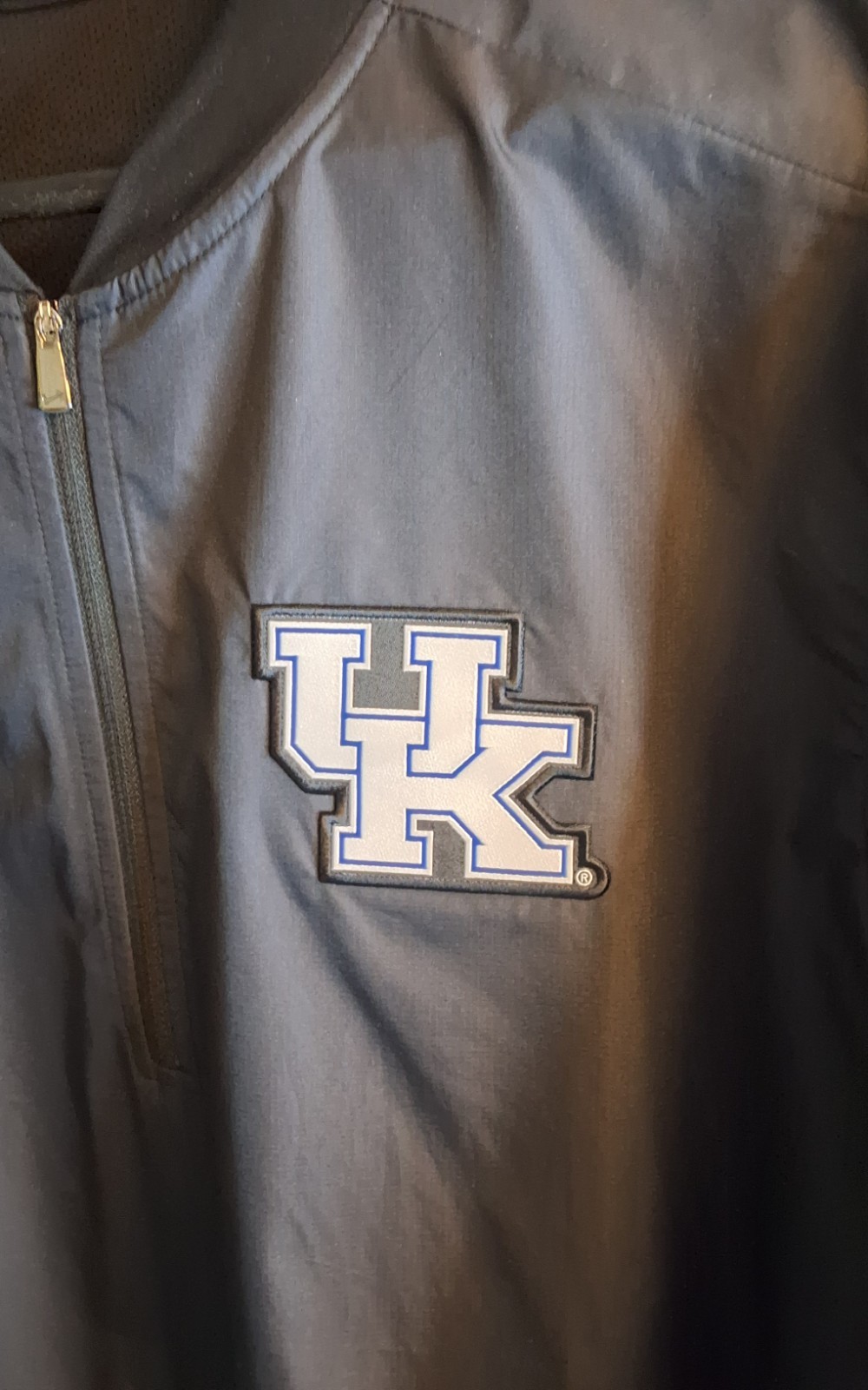 Kentucky Wildcats Jacket Mens Large Black College Basketball Nike Dri Fit