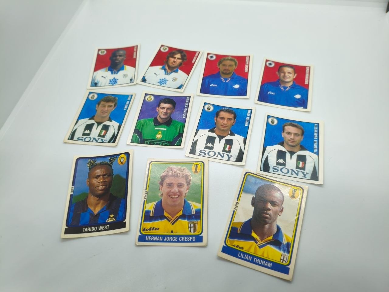 Football Sport Stickers Super Calcio 1998-1999 Panini Thuram Crespo West Signori