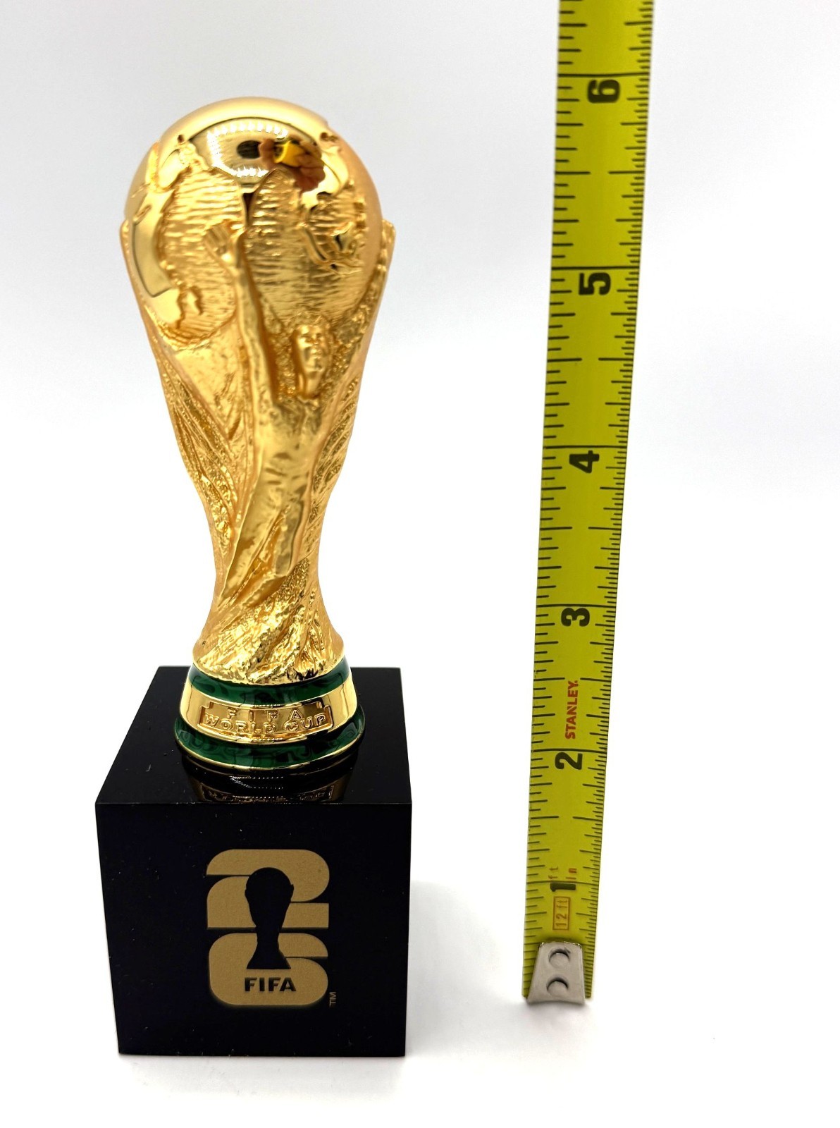 OFFICIALLY LICENSED FIFA WORLD CUP 2026 4″ 100mm TROPHY ON 2″ PEDESTAL FREE SHIP
