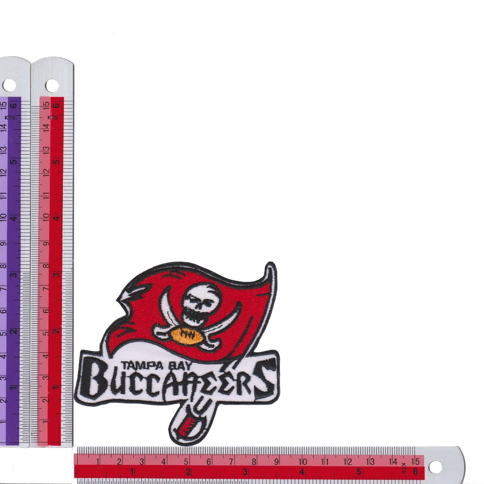 10 pcs Tampa Bay Buccaneers Football Logo Size 3.5 in x 3.2 in Sew Iron on Patch