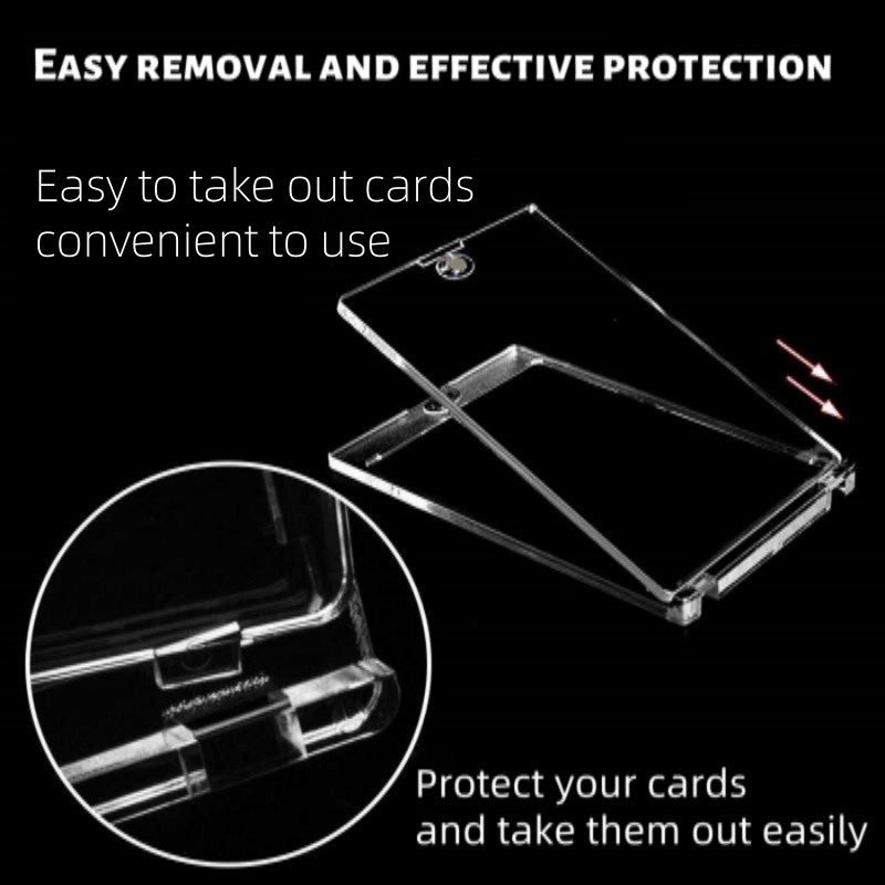 30 Pack Magnetic Trading Sports Card Holders 35pt One-Touch UV Protection Case