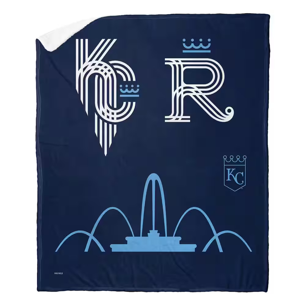 MLB City Connect Royals Silk Touch Sherpa Multicolor Throw