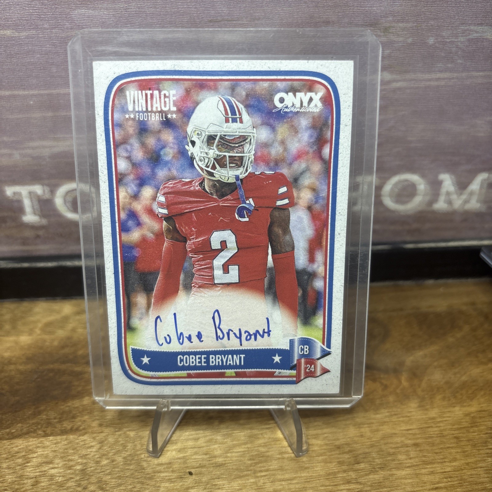 2024 Onyx Vintage Football Cobee Bryant Kansas/ Atlanta Falcons Auto 🔥🏈 #2