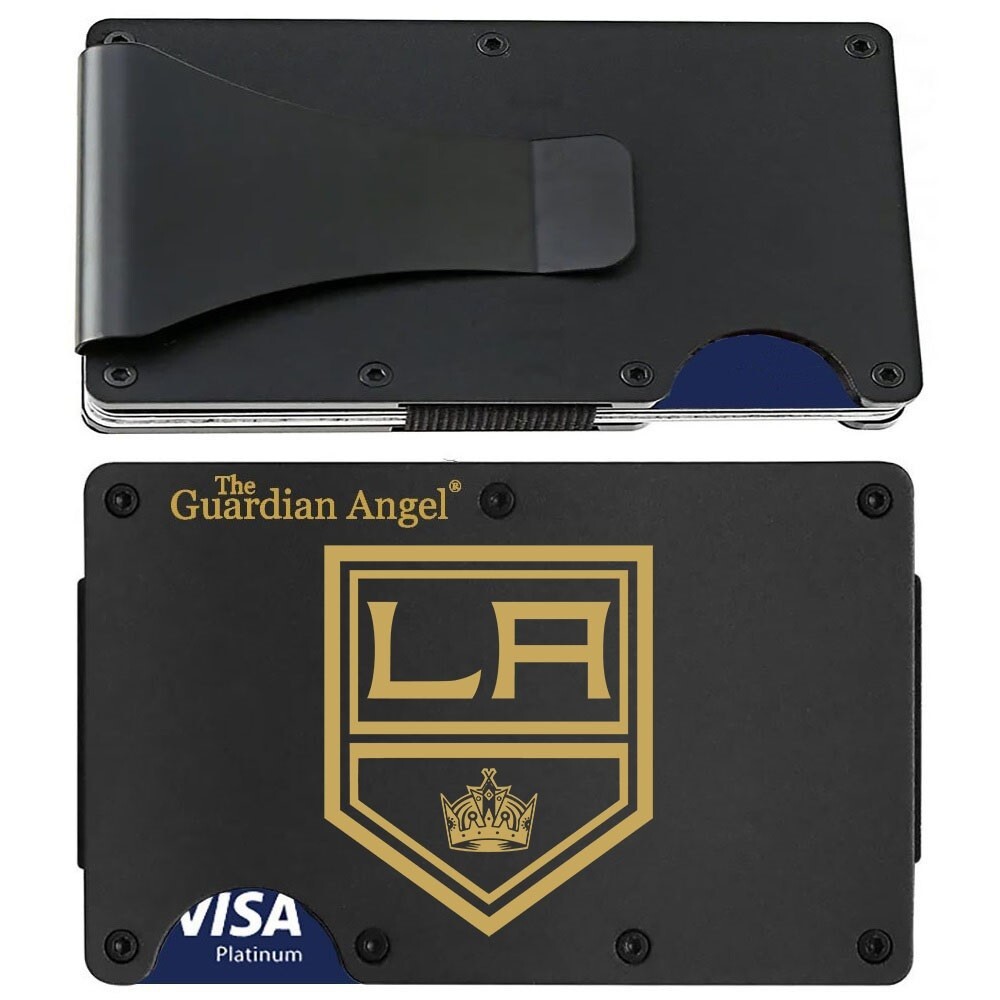 Los Angeles Kings Guardian Angel Titanium Carbon Fiber RFID Blocking Wallet D7
