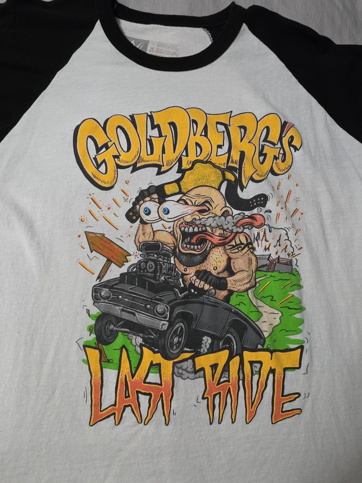 WWE Goldberg Men’s Large Last Ride Raglan Shirt