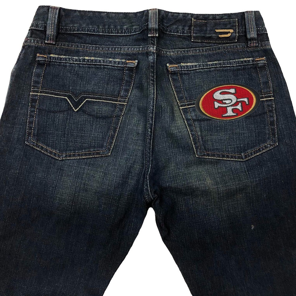 10 pcs San Francisco 49ers Football Logo 3.2 in x 1.8 inSew Iron on Patches