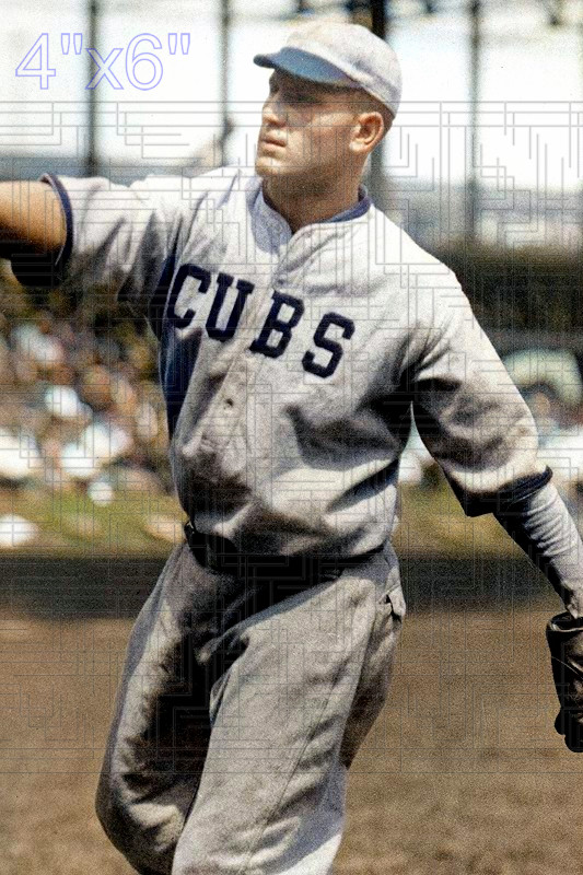 Virgil Cheeves – 1923 Chicago Cubs – choose a size – colorized print
