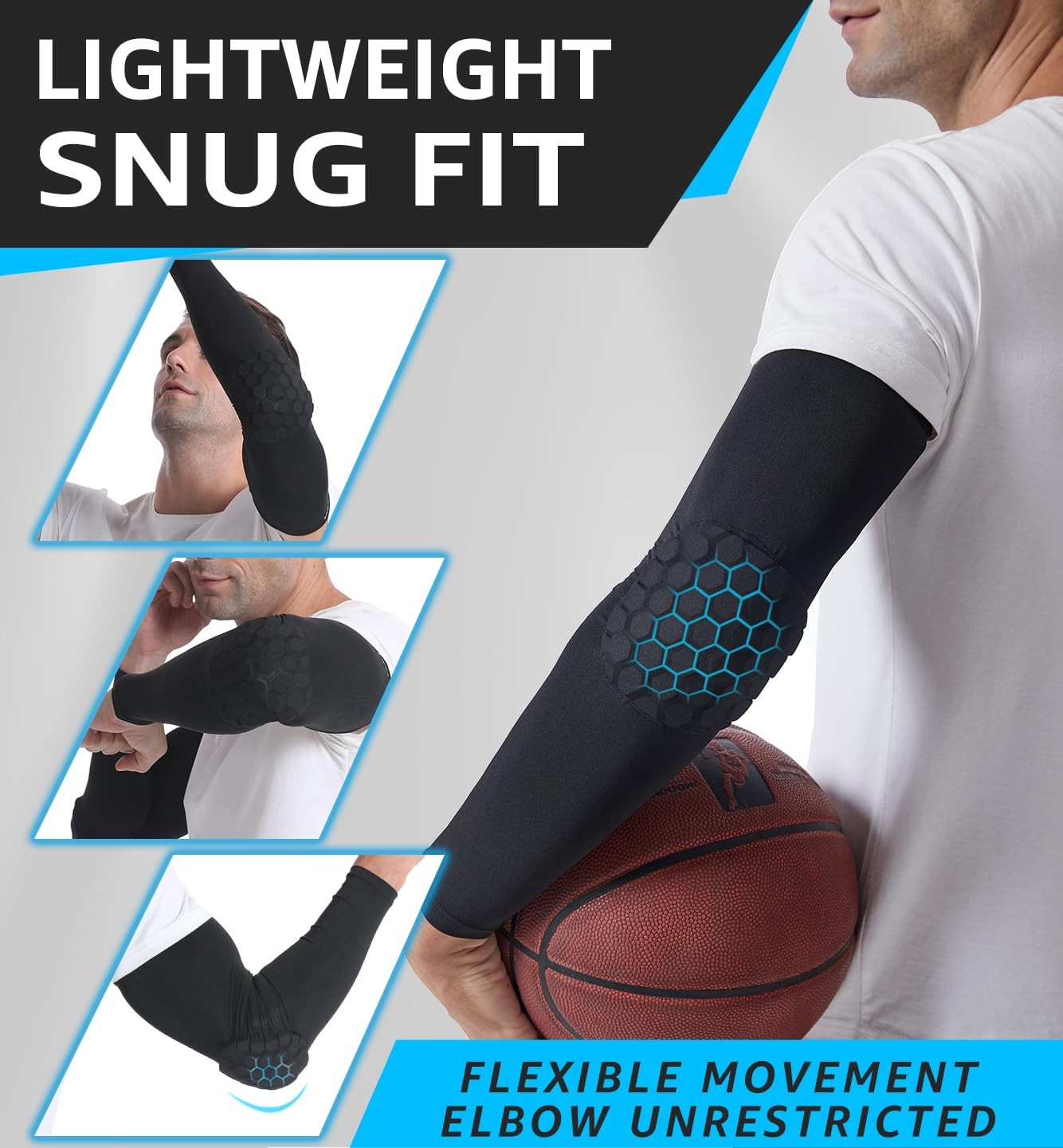 Hirui Elbow Pads Elbow Brace Basketball Shooter Sleeves Arm Compression Sleeve