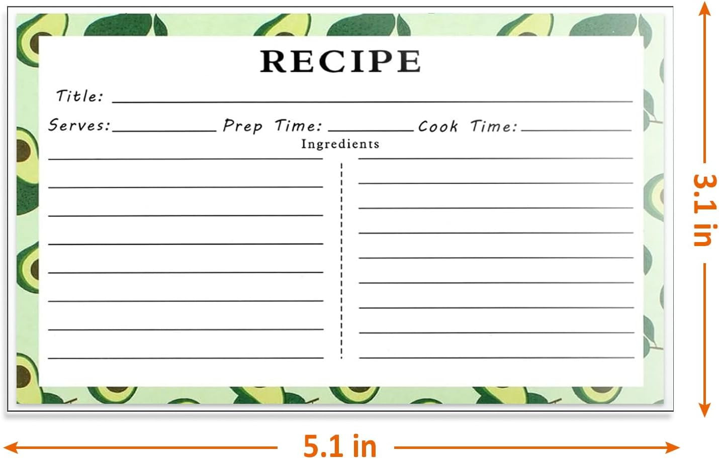 3X5 Inches Recipe Card Protectors, Index Card Sleeves, Set of 100