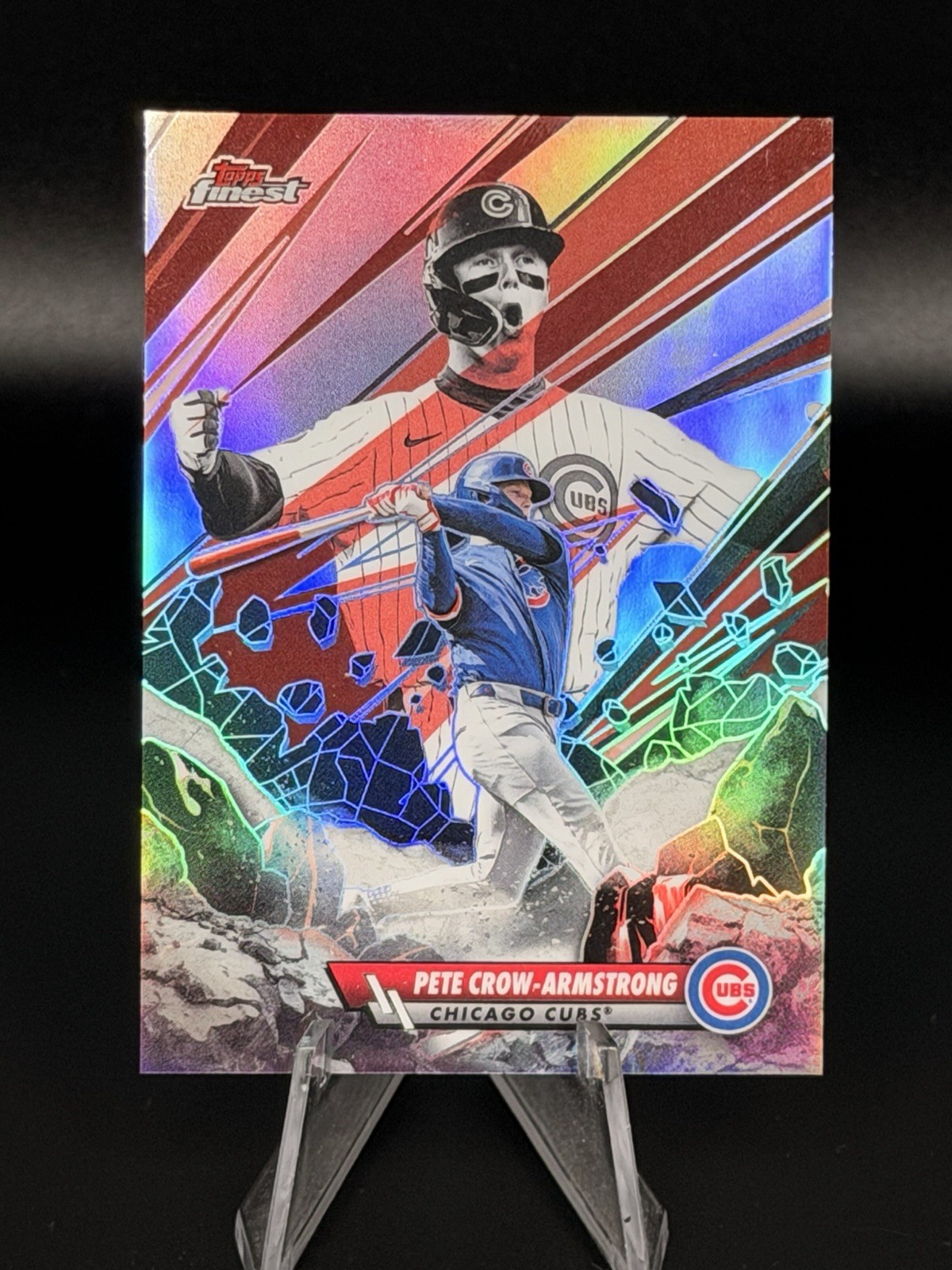 2026 Topps Finest Smashing Through Pete Crow-Armstrong Chicago Cubs S-10 SSP