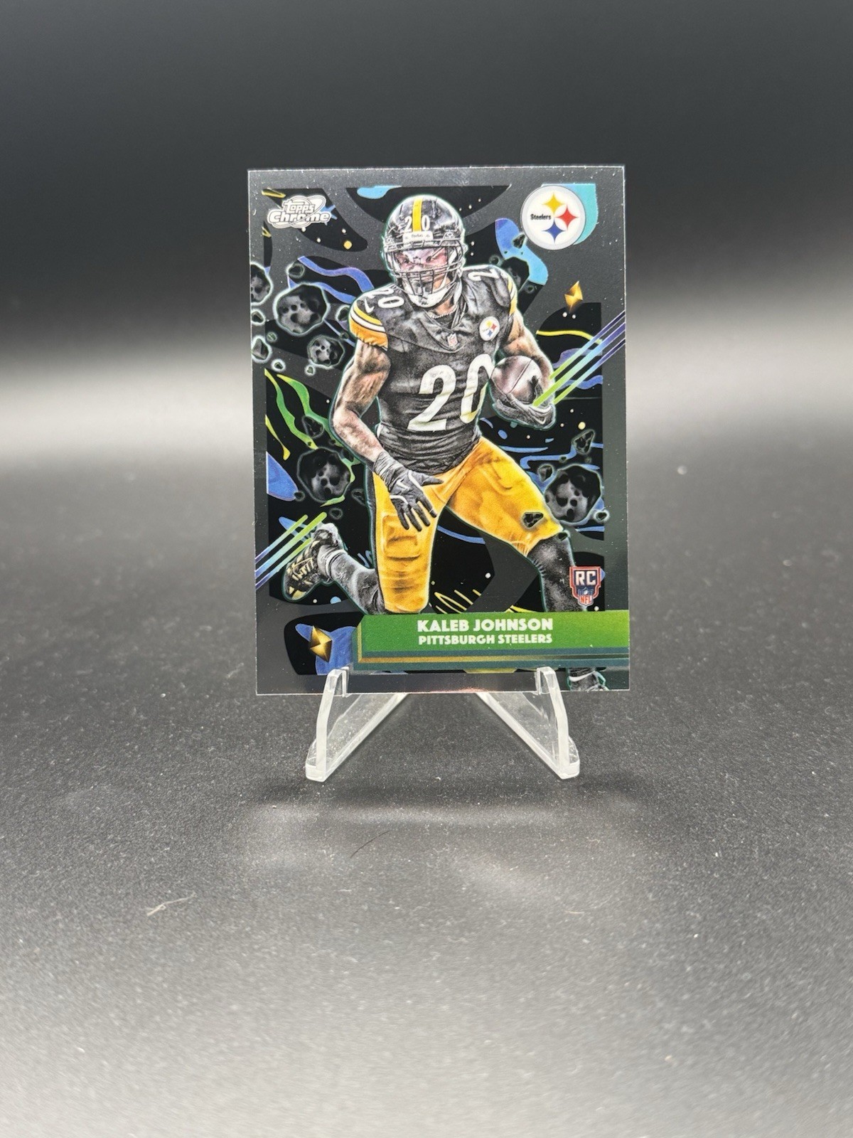 2025 Topps Cosmic Chrome NFL KALEB JOHNSON Rookie #184 STEELERS