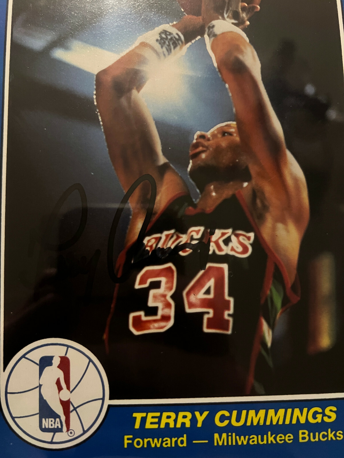 1984-85 Star Court Kings 5 X 7 #37 Terry Cummings BGS BAS Authentic Autograph