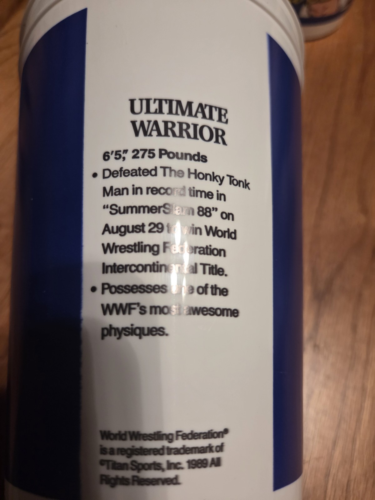 1989 (RARE) VINTAGE WF WRESTLING Cups Brand New 4 cups in set