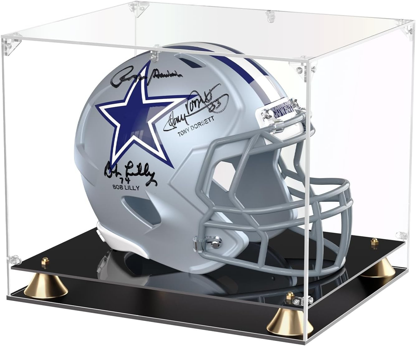Football Helmet Display Case, Full Size Clear Acrylic Case Display for Football