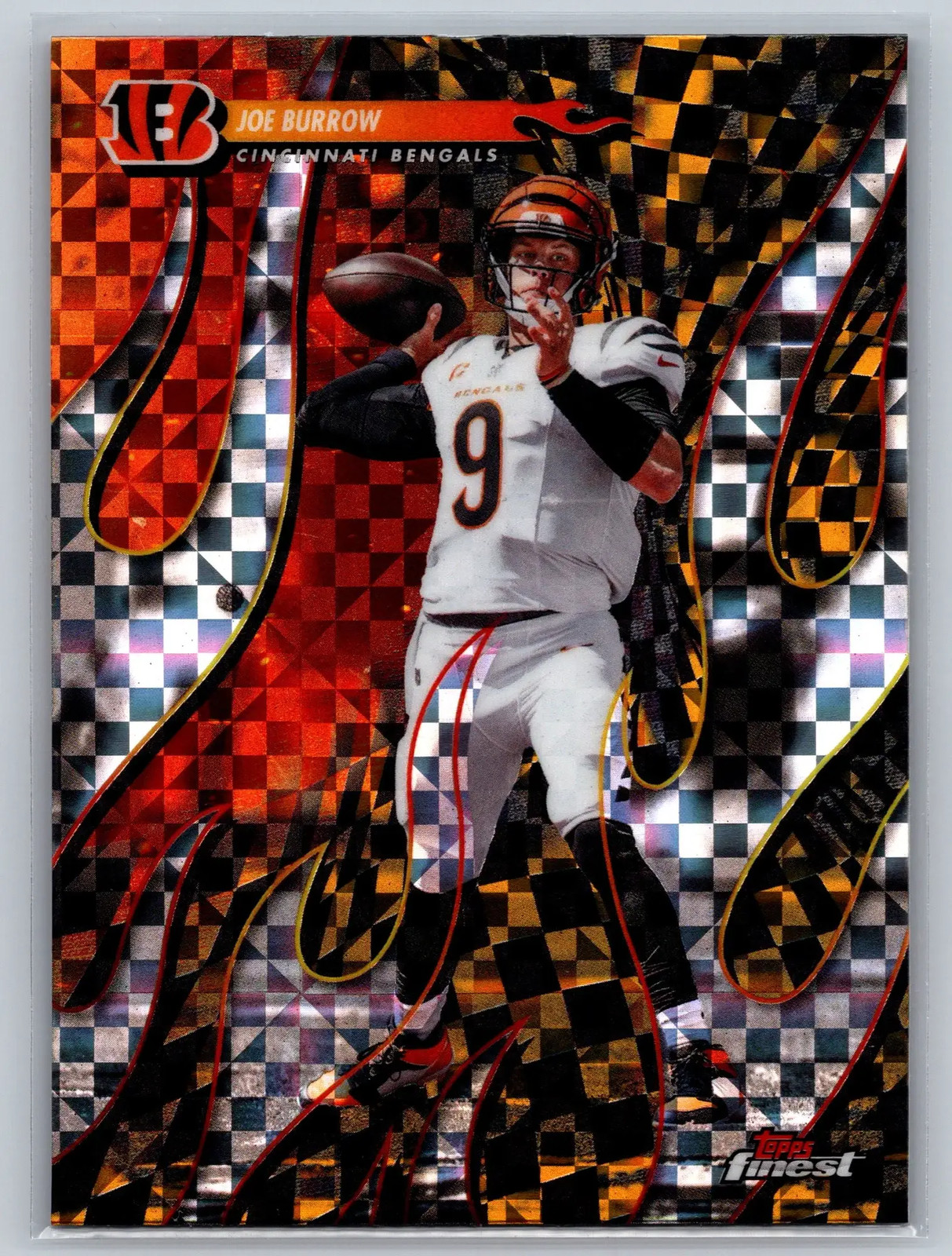 2025 Topps Finest Torchers Joe Burrow #T-13 Checkerboard