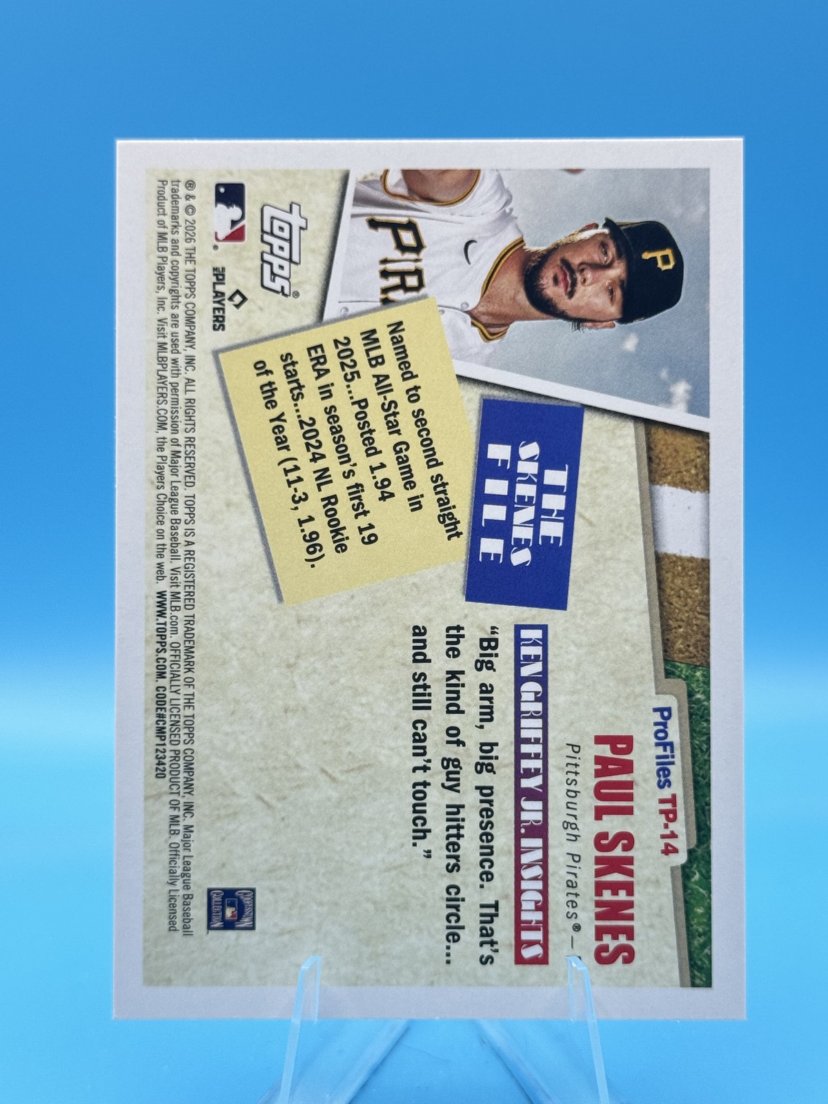 2026 Topps #TP-14 Paul Skenes Profiles