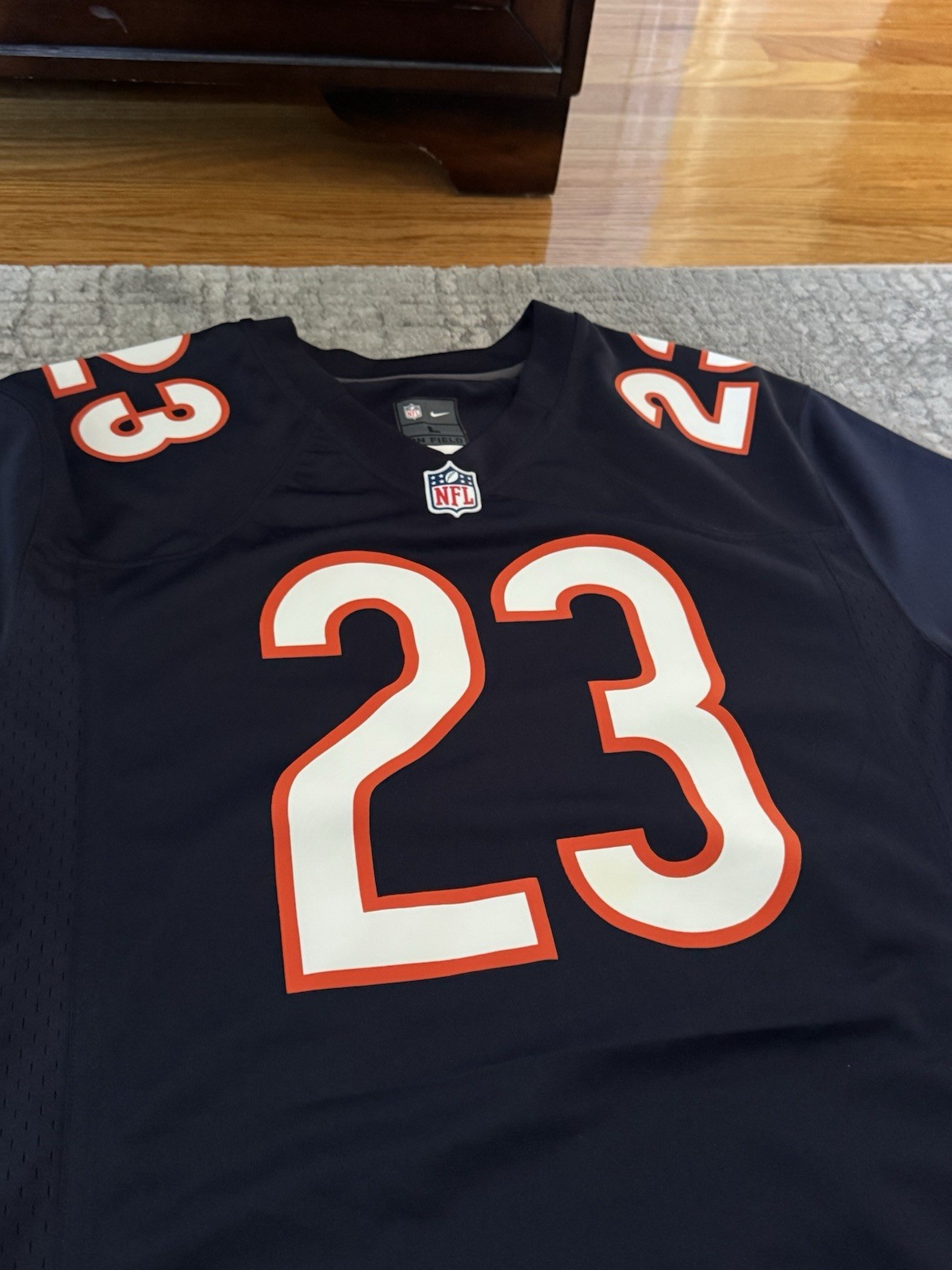 Nike Chicago Bears Devin Hester #23 NFL On-Field Jersey Navy Orange White
