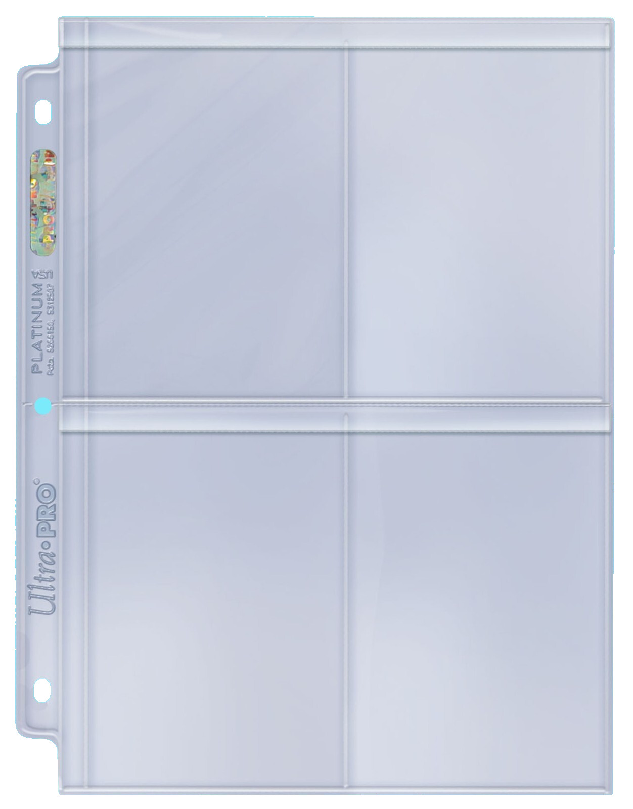 10 Ultra Pro Platinum 4-Pocket Secure Pages for Toploaders Binder Card Sheets