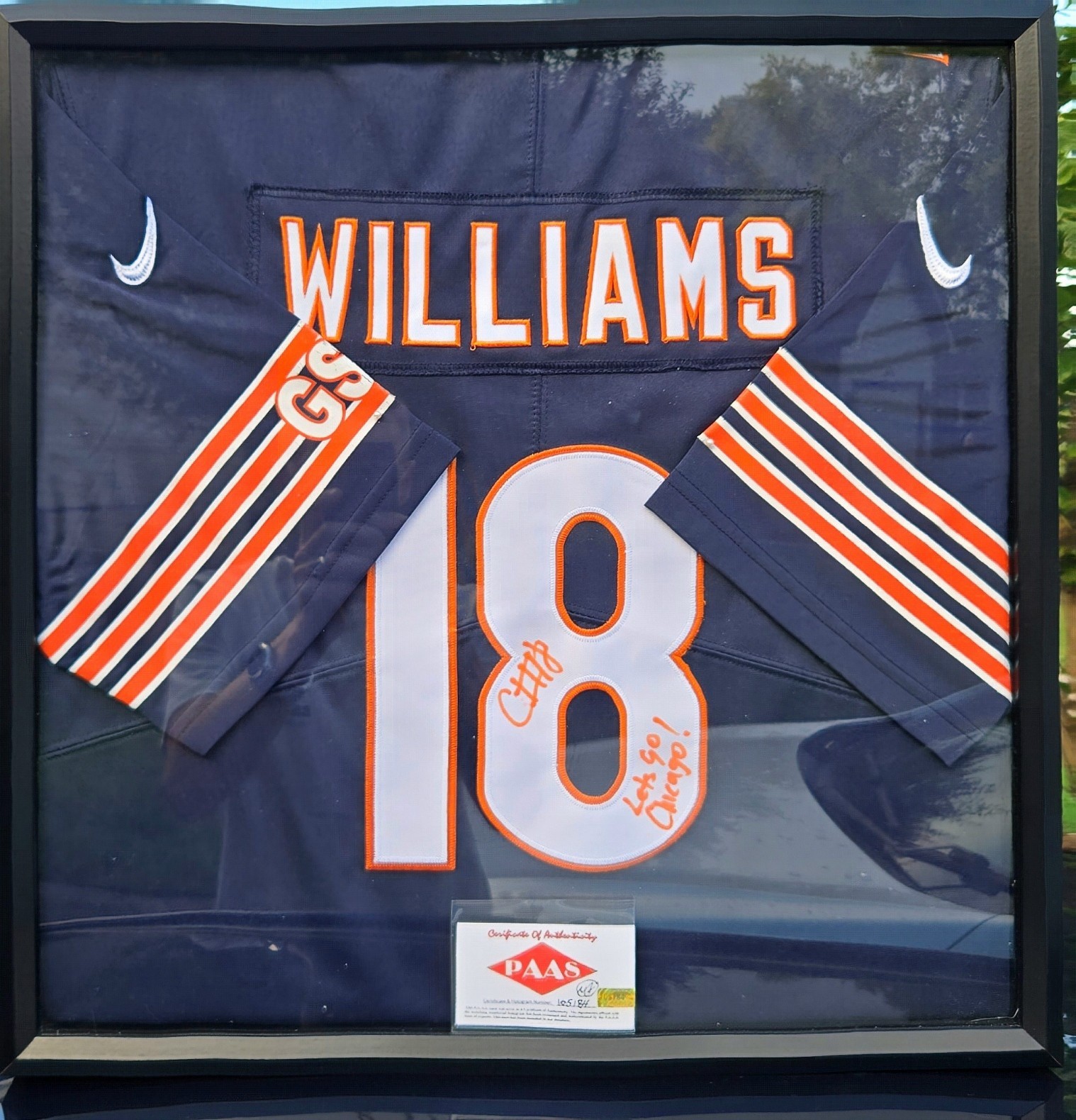 Caleb Williams signed Jersey w/ Inscription