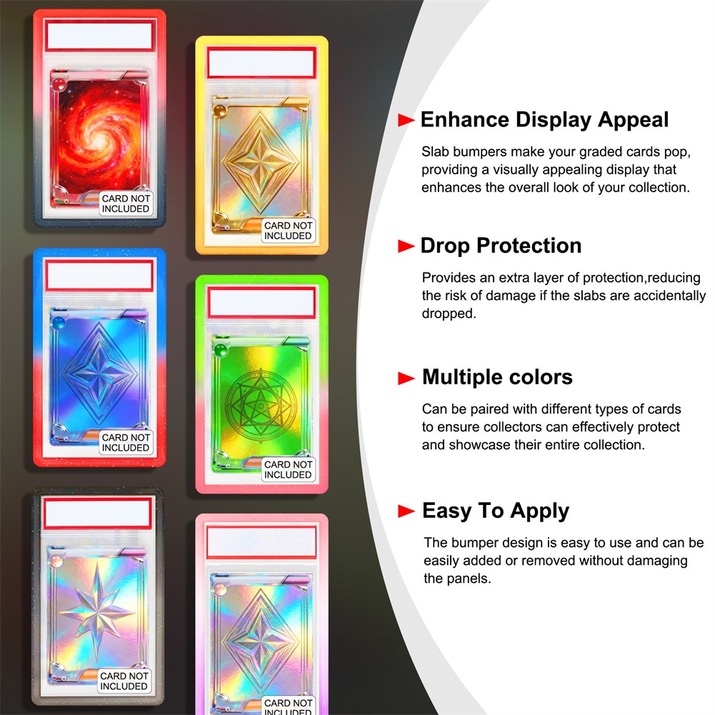 US Gradient Slab Bumper Guard Protector Skin TPU Stackable For PSA Graded Cards