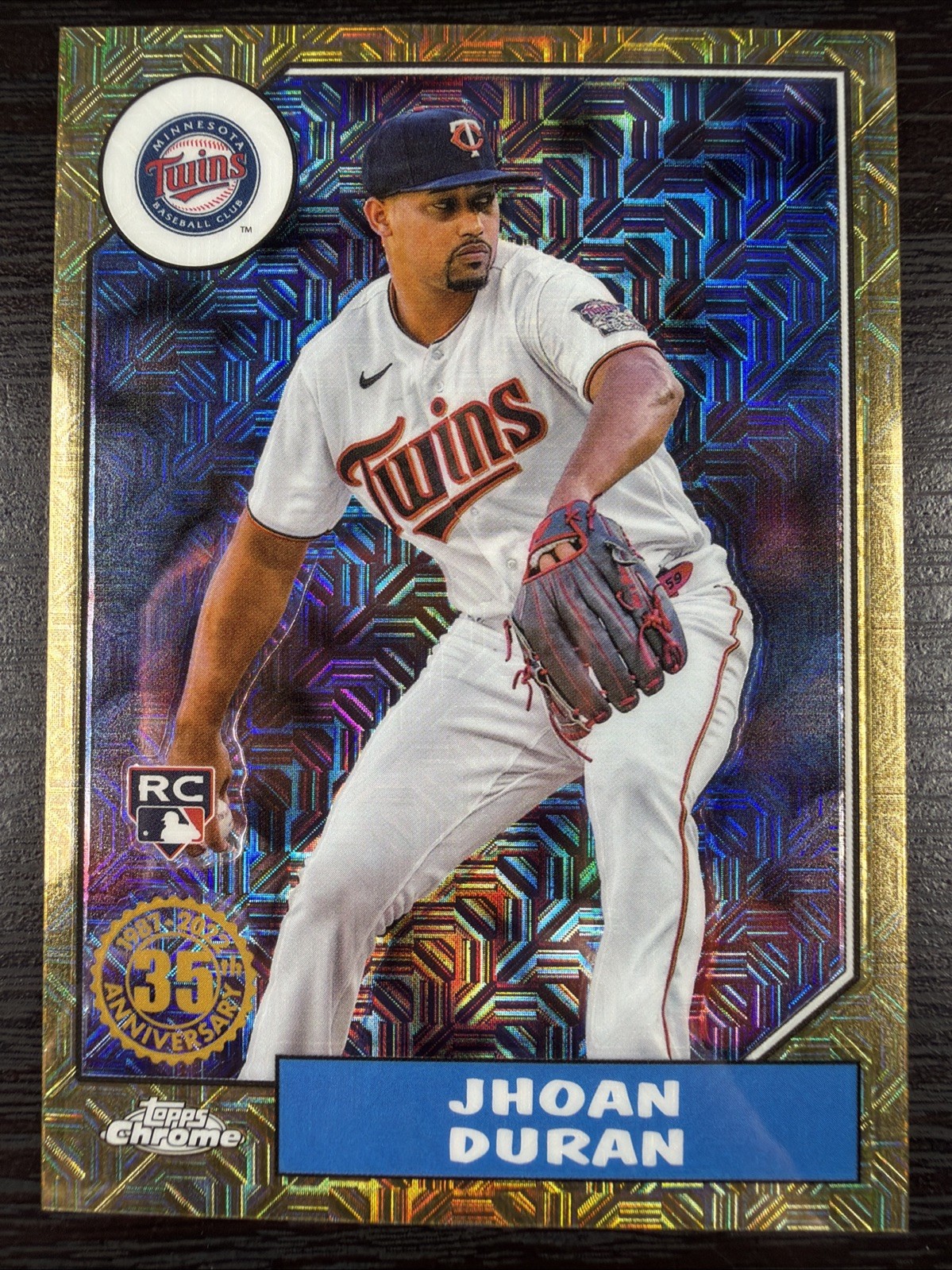 2022 Topps Chrome Jhoan Duran RC GOLD MOJO REFRACTOR SP /50 Rookie