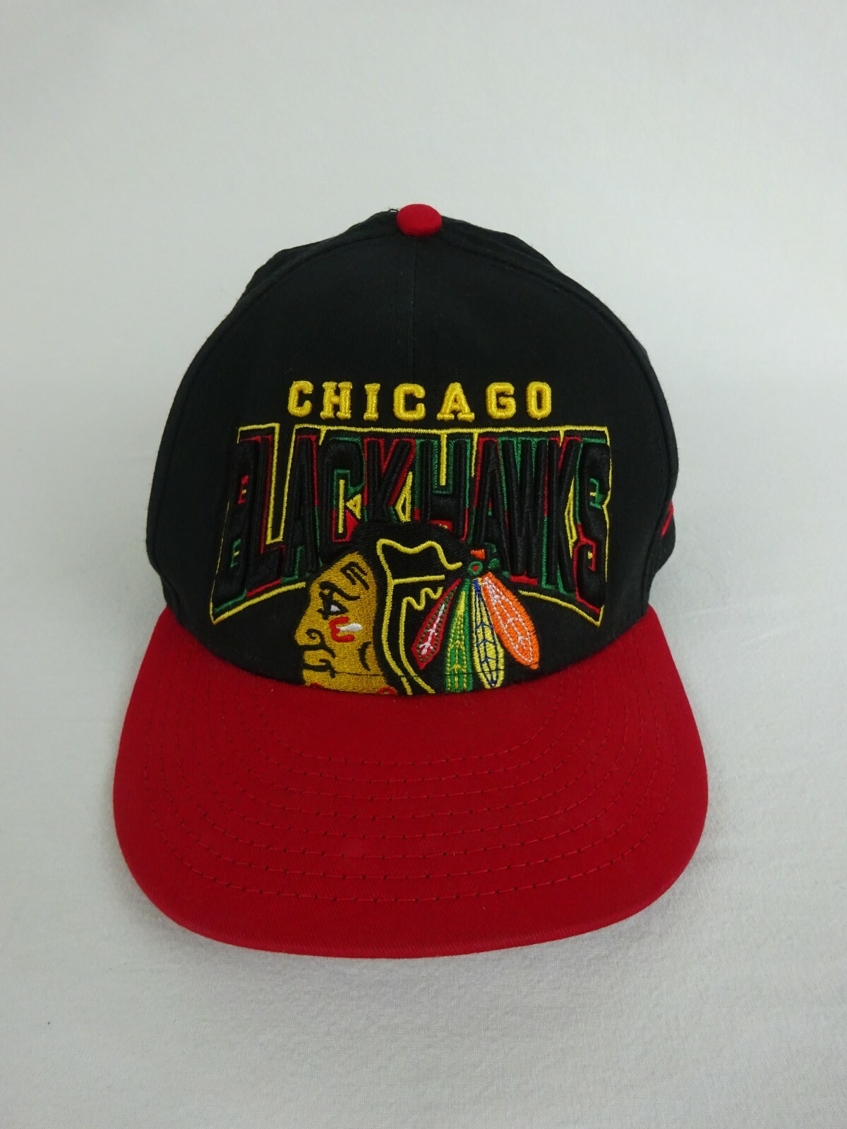 Chicago Blackhawks New Era 9Fifty 2 Tone Black Red Snapback Hat NHL