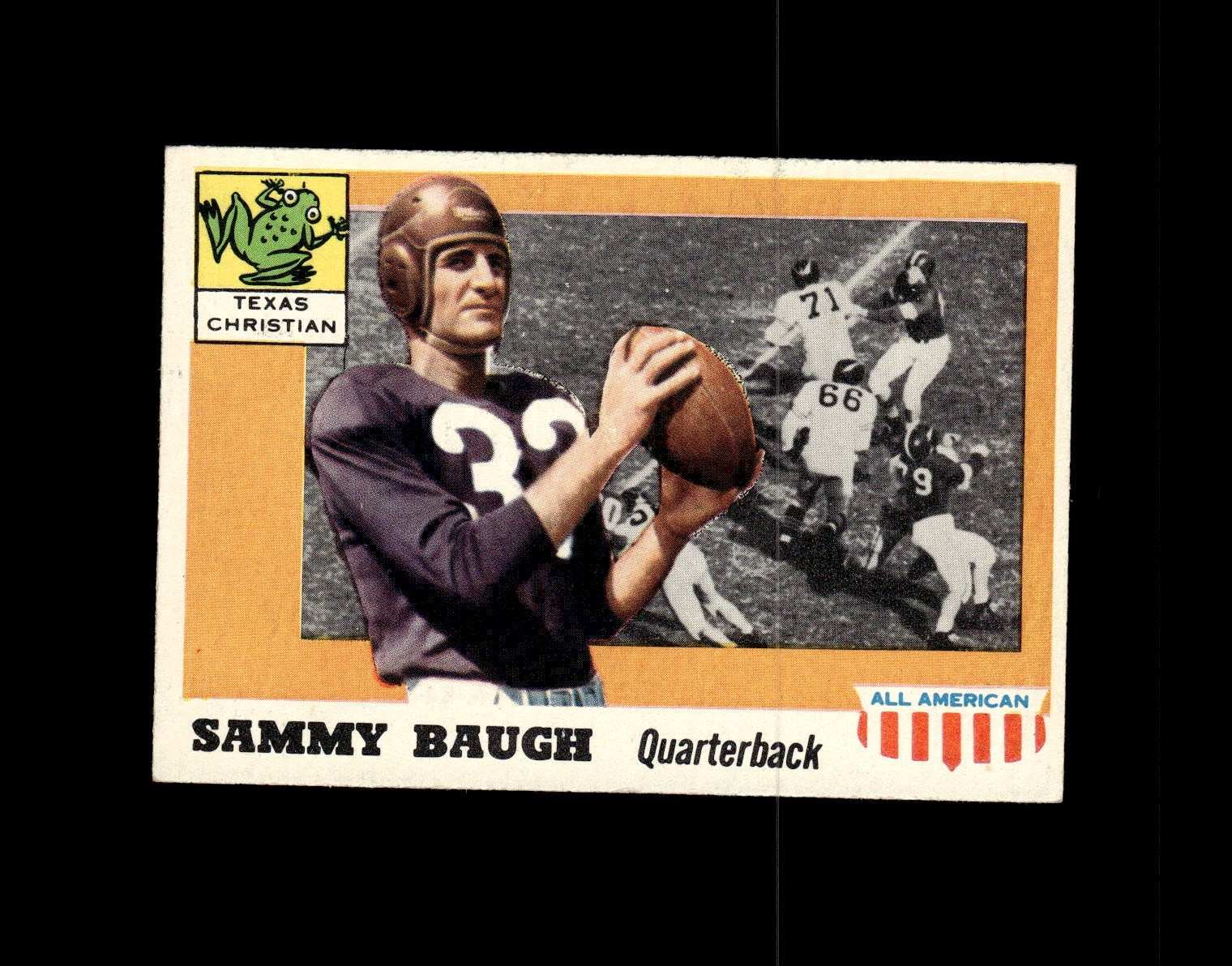 1955 TOPPS ALL AMERICAN FOOTBALL SET BREAK & DUPLICATES, MIXED GRADE VG-EXMINT