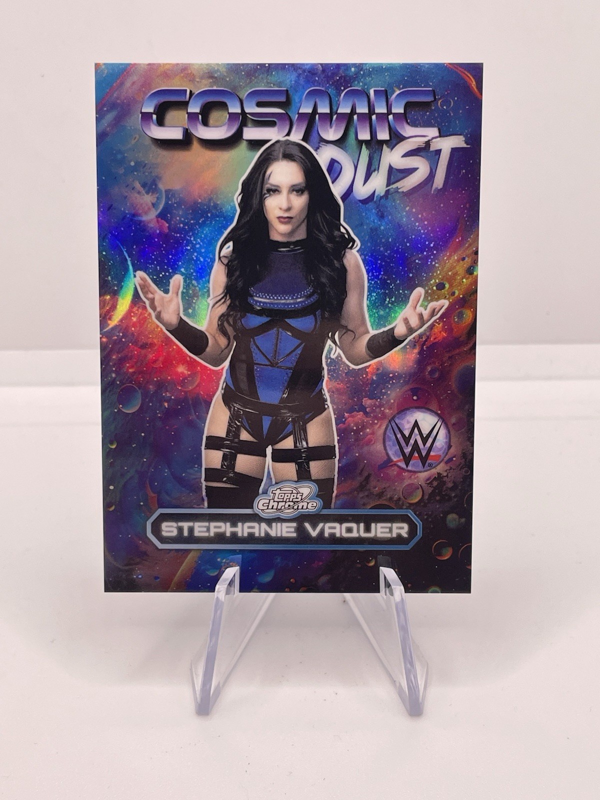 2026 Topps Cosmic Chrome WWE Stephanie Vaquer Cosmic Dust SSP CD-3