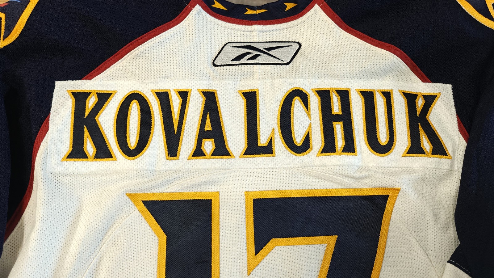 Atlanta Thrashers Reebok Edge Size 52 Away White NWT Ilya Kovalchuk