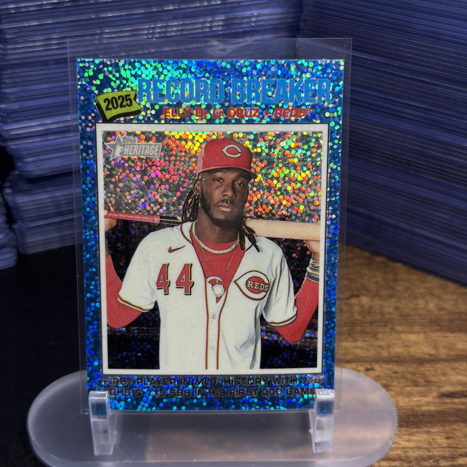 2026 Topps Heritage Chrome Blue Sparkle – You Pick – Stars & Rookies