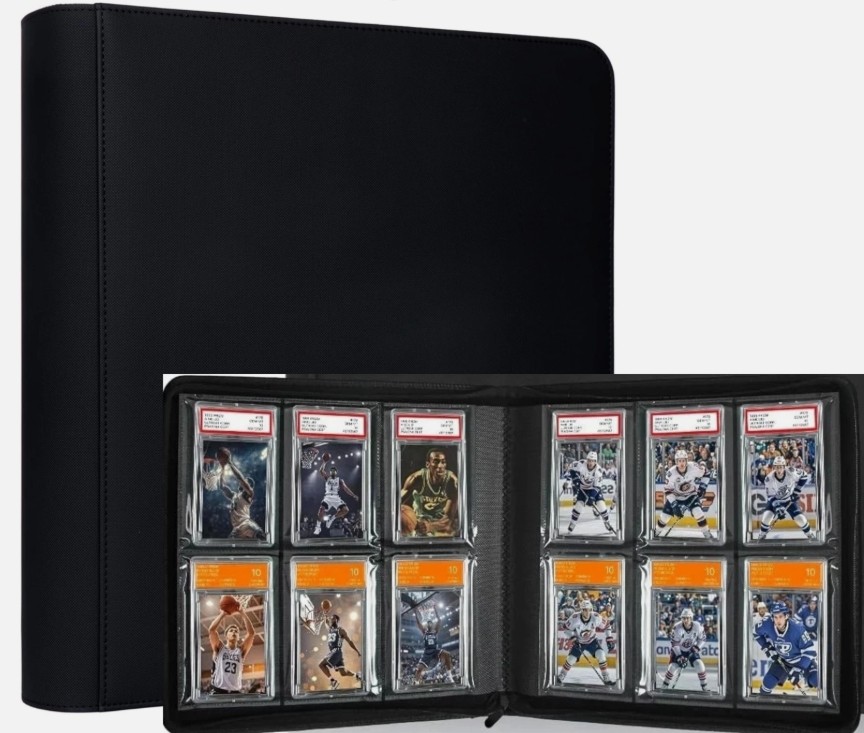 60 Card Holder PSA Slab Binder Graded Card Album Display Case CGC BGS W/Zipper