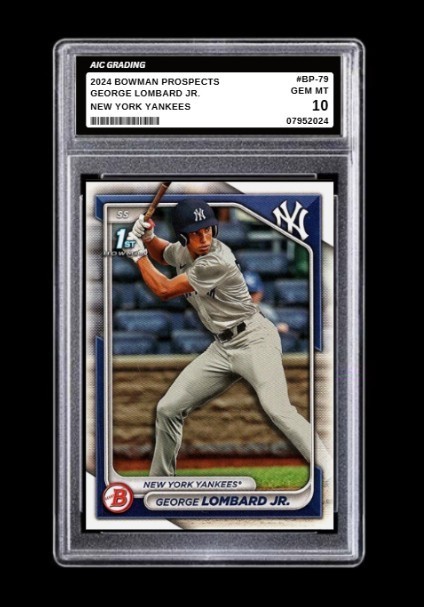 2024 George Lombard Jr. 1st Bowman Prospects Rookie Card #BP-79 Graded 10