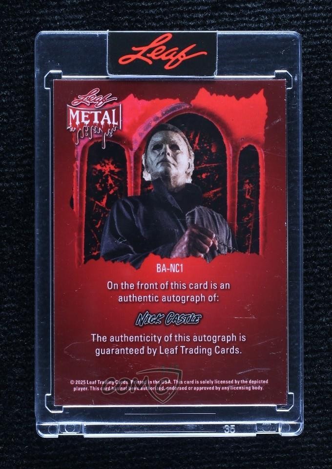 2025 Leaf Metal Halloween Ghost Prismatic 1/5 Nick Castle #BA-NC1 Auto 9et
