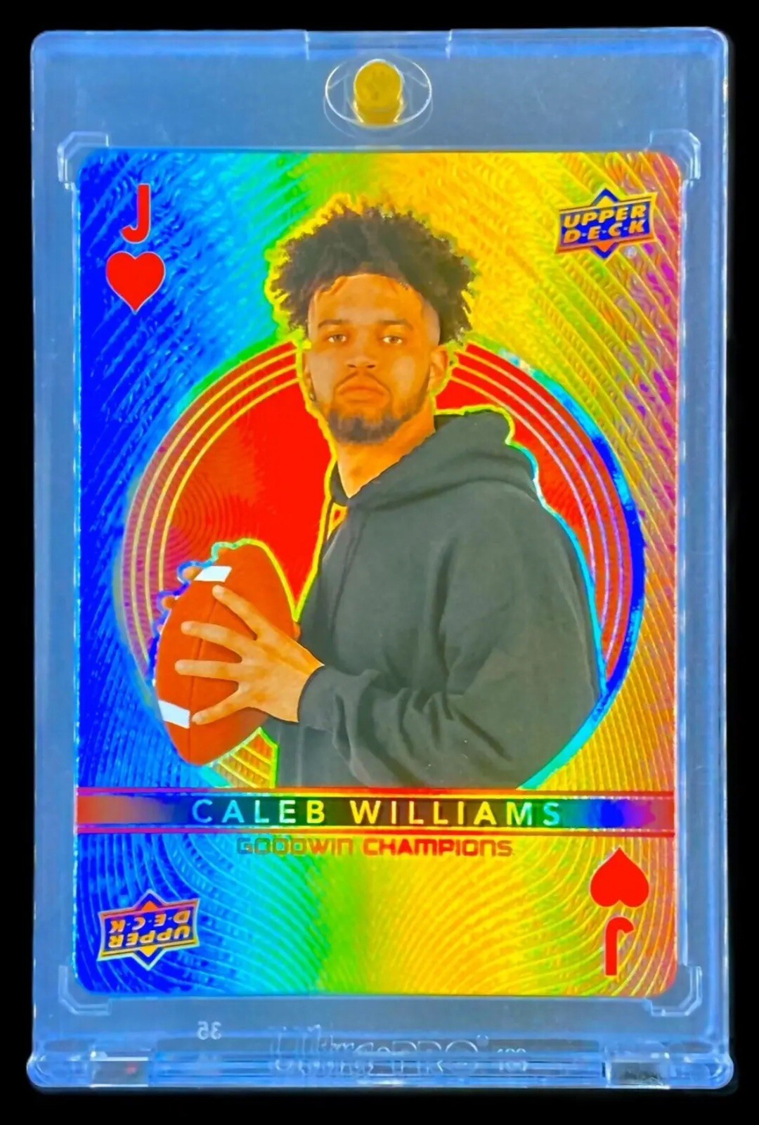 2024 CALEB WILLIAMS RAINBOW FOIL ROOKIE REFRACTOR SP Insert Non Auto USC Bears