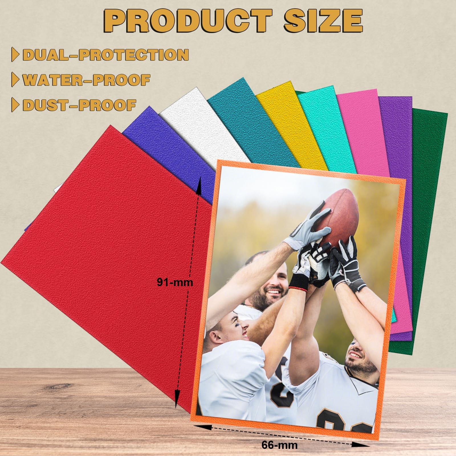 1000 Card Sleeves for Trading Cards – 10 Colors for MTG Sports Game Cards