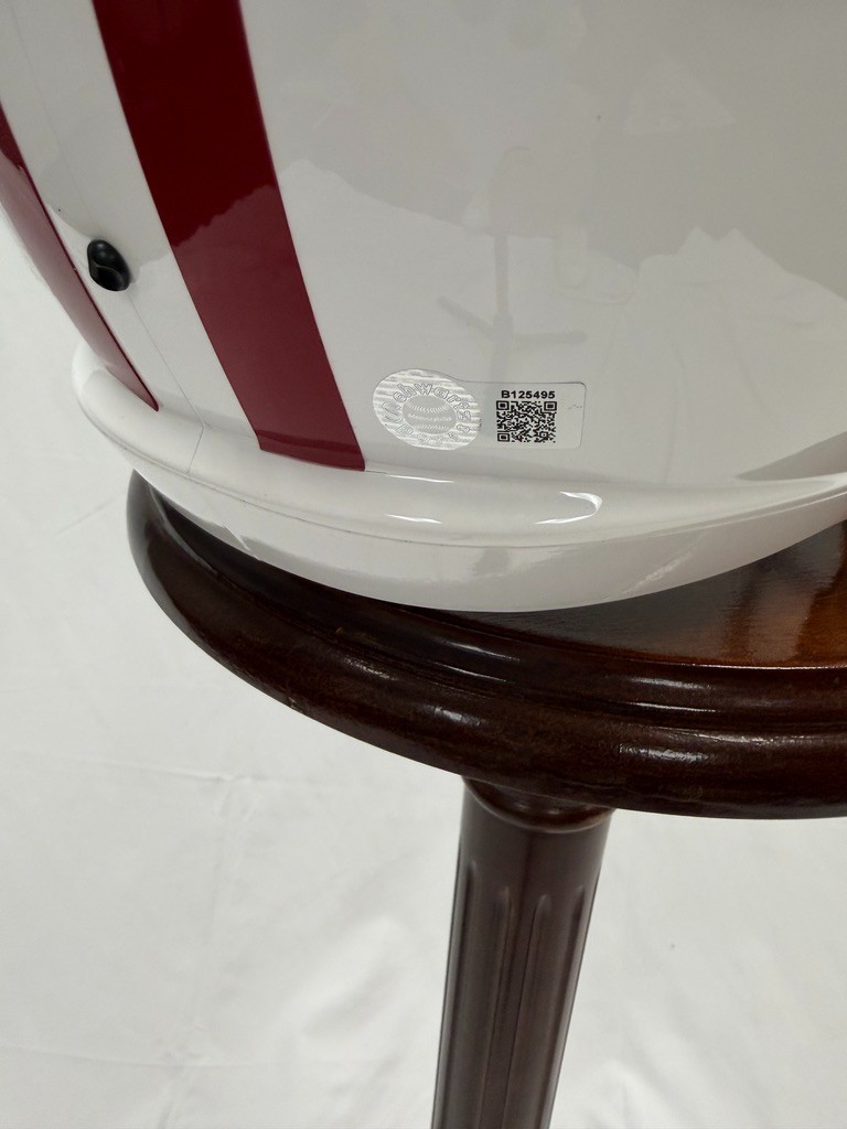 Ron Dayne Signed Wisconsin Badgers Riddell FS Speed Replica Helmet Schwartz COA