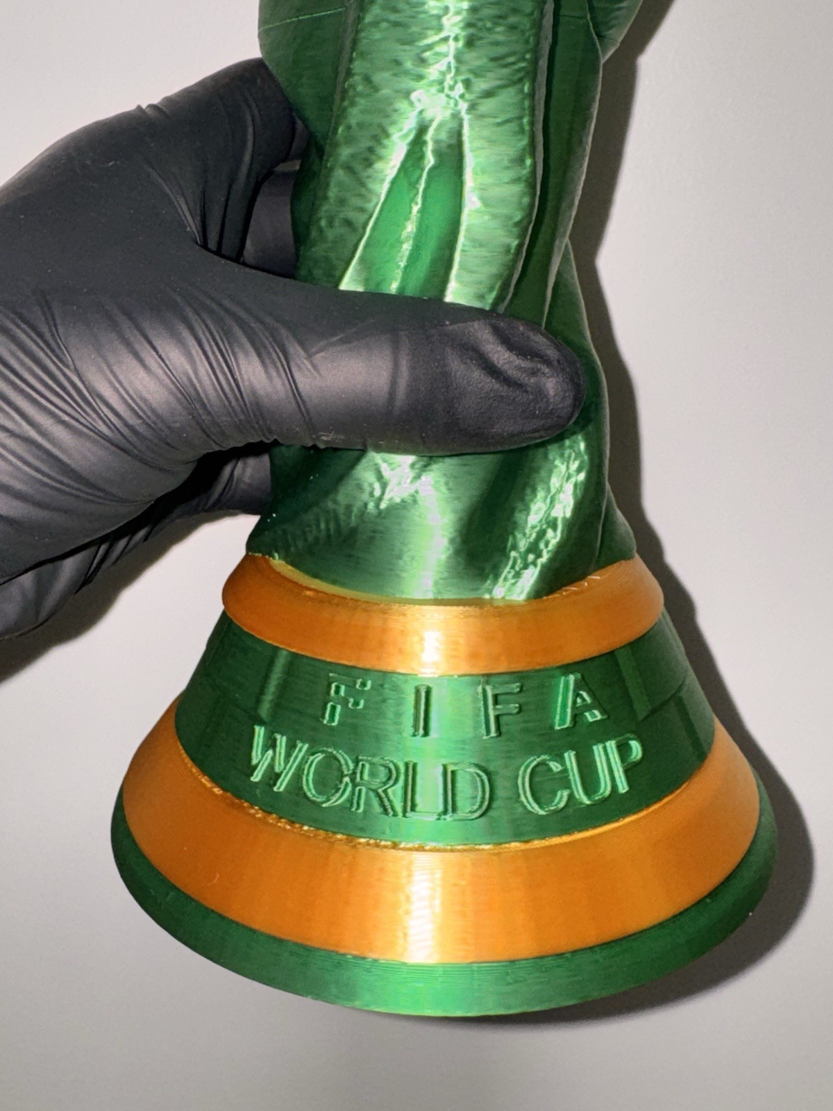 Green FIFA World Cup Trophy Replica 14.5” Limited Edition 3D Printed PLA Tiktok