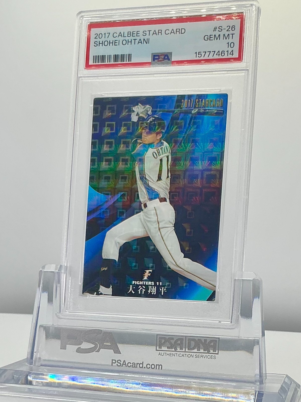 SHOHEI OHTANI 2017CALBEE STAR CARD #S-26 PSA10!GEMMINT!LOWPOP!(RC)