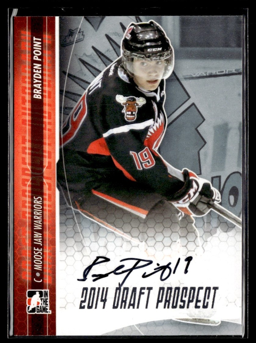 2014-15 In The Game Draft Series Silver Brayden Point Auto NNO #A-BPO1