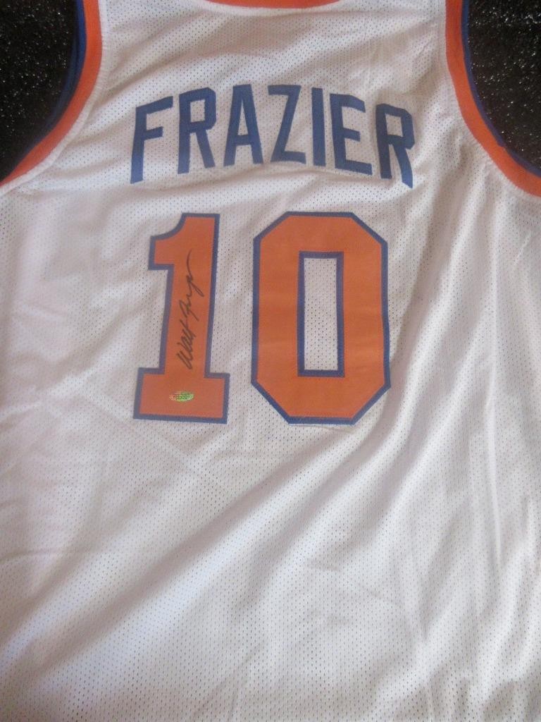 WALT FRAZIER HAND SIGNED AUTOGRAPH BASKETBALL JERSEY NEW YORK KNICKS SIZE XL COA