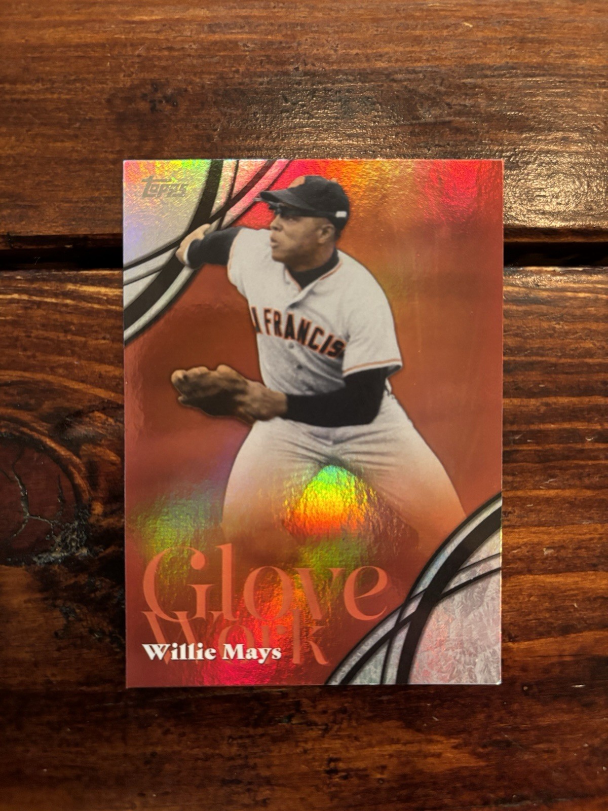 2026 Topps Series 2 #GW-6 Willie Mays – Glove Work – San Francisco Giants