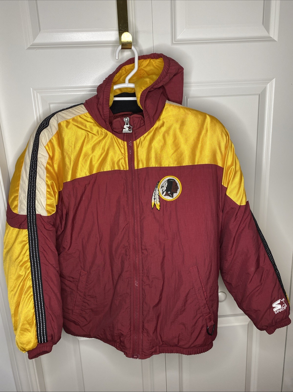 Vintage Starter Pro Line Washington Redskins Bomber Jacket Size XL Good Cond!