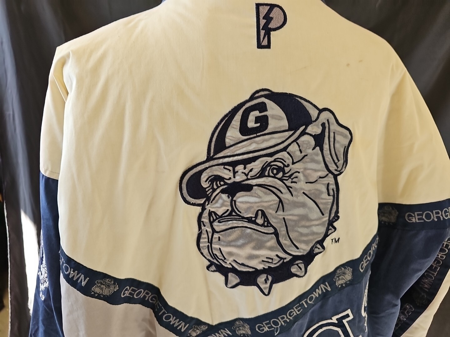 Pro Player Georgetown Hoyas Puffer Zip Jacket Size XL 90’s VTG
