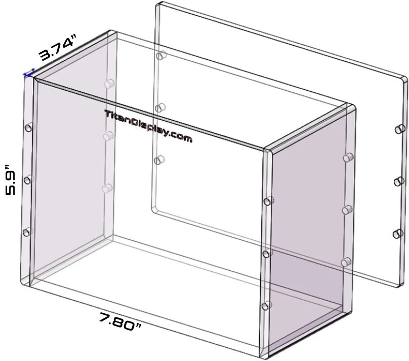 Premium Acrylic Display Case Magnetic Lid FITS 1985 Topps Baseball Wax Hobby Box