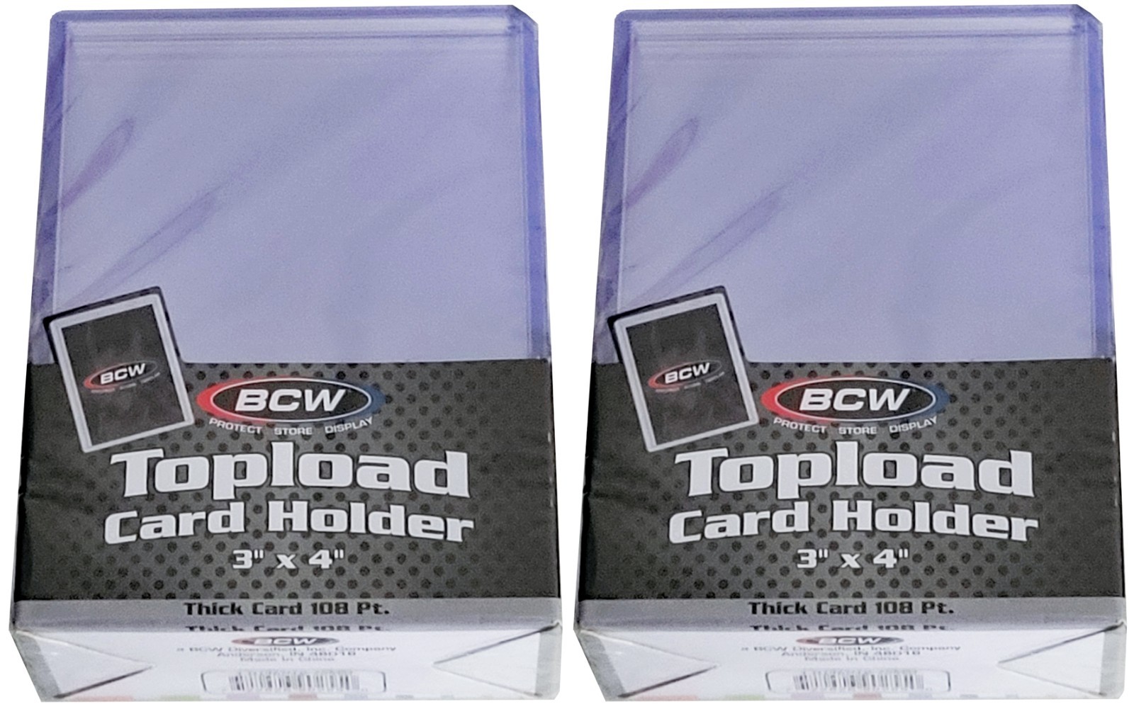 20 BCW 108pt 2.75MM Thick Toploaders Trading Card Holder Sport Topload Rigid New