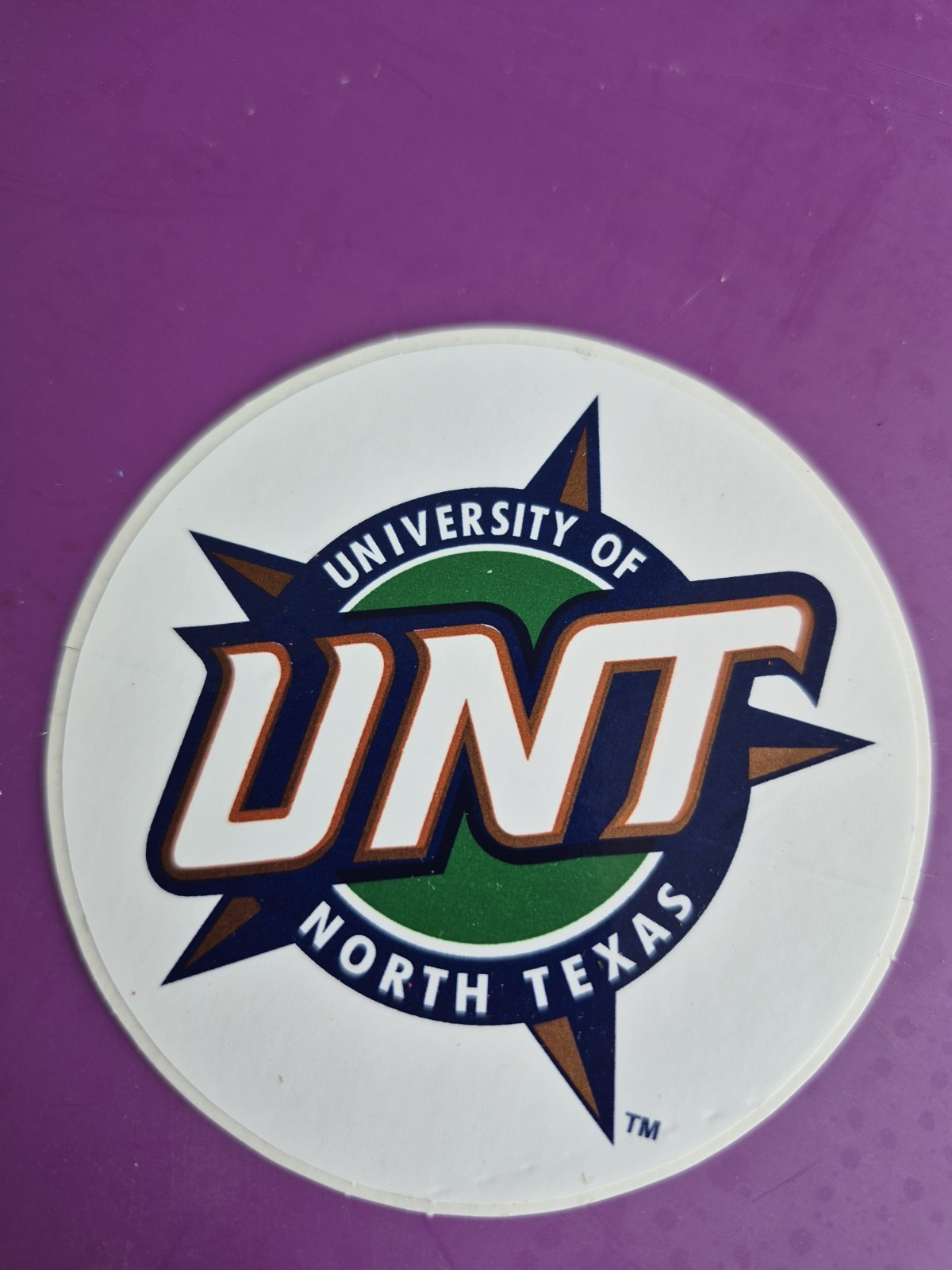 University of North Texas Mean Green Team Logo Decal Green White College Sticker