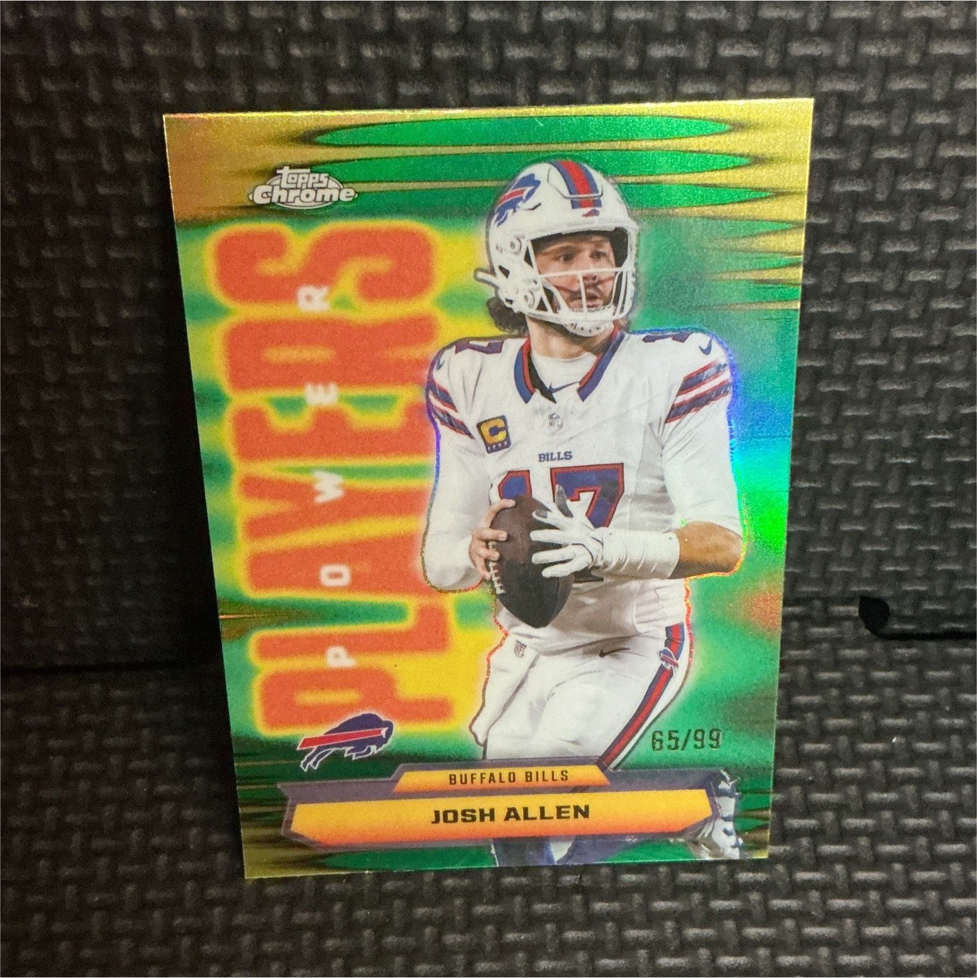 Topps 2025 Topps Chrome Power Players Green Refractor Josh Allen #PP-2 /99
