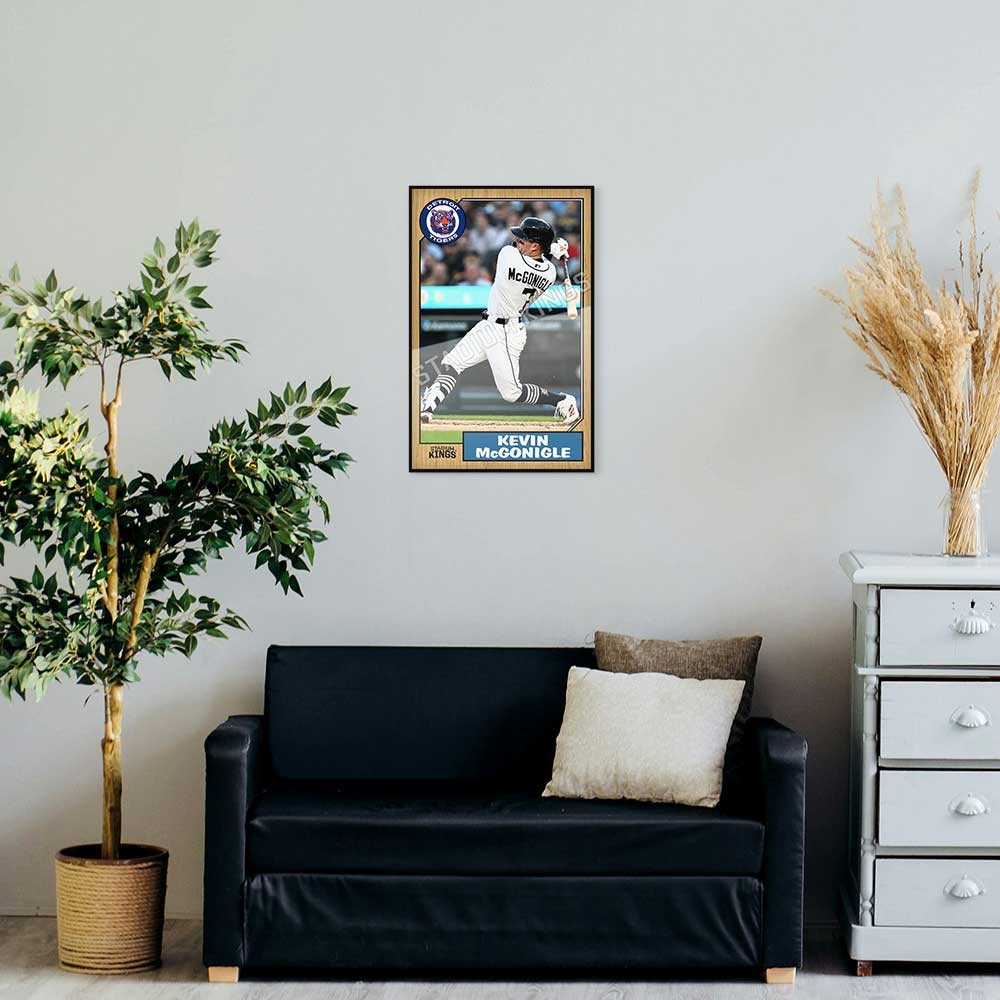 Kevin McGonigle Detroit Tigers 1987 Baseball Card Poster – 11×17 inches